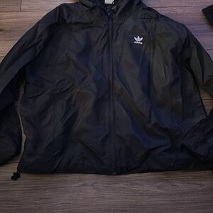 Adidas Men's Classic Black Windbreaker
